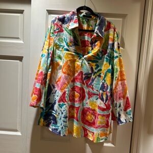 Ralph Lauren print blouse.